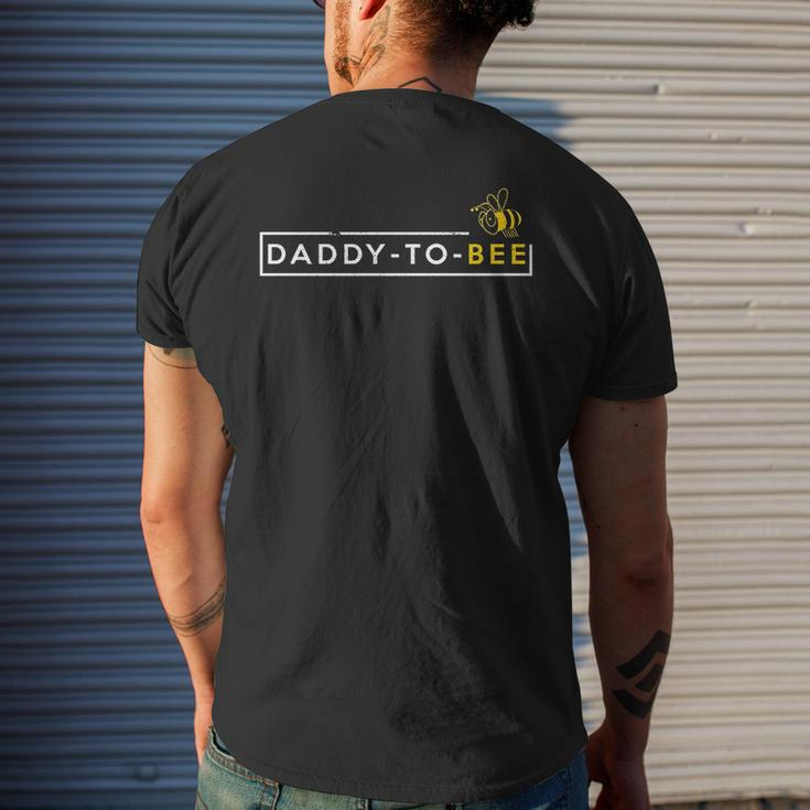 Mens Daddy To Bee New Dad New Dad Mens Back Print T-shirt Gifts for Him