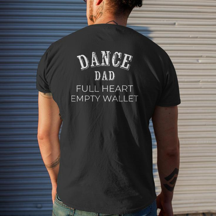 Mens Mens Dance Dad Full Heart Empty Wallet Mens Back Print T-shirt Gifts for Him