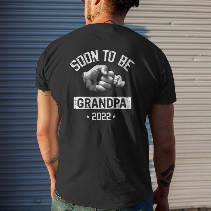 Mens Father's Day Soon To Be Grandpa 2022 New Grandpa Tee Mens Back Print T-shirt Gifts for Him
