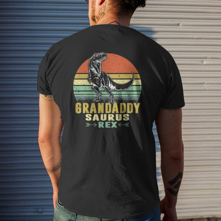 Mens Grandaddysaurusrex Dinosaur Grandaddy Saurus Family Mens Back Print T-shirt Gifts for Him