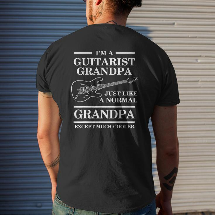 Mens Guitarist Grandpa I'm A Guitarist Grandpa Just Mens Back Print T-shirt Gifts for Him