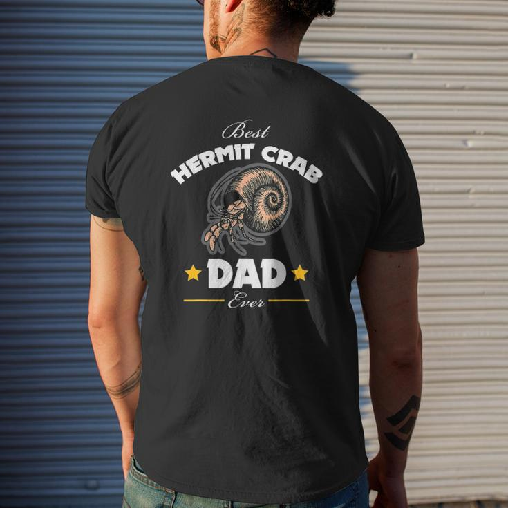Mens Hermit Crab Best Crab Dad For Marine Biologist Mens Back Print T-shirt Gifts for Him