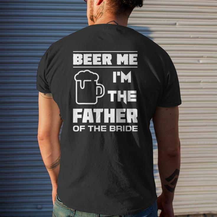 Mens I'm The Father Of The Bride Bridal Party Mens Back Print T-shirt Gifts for Him