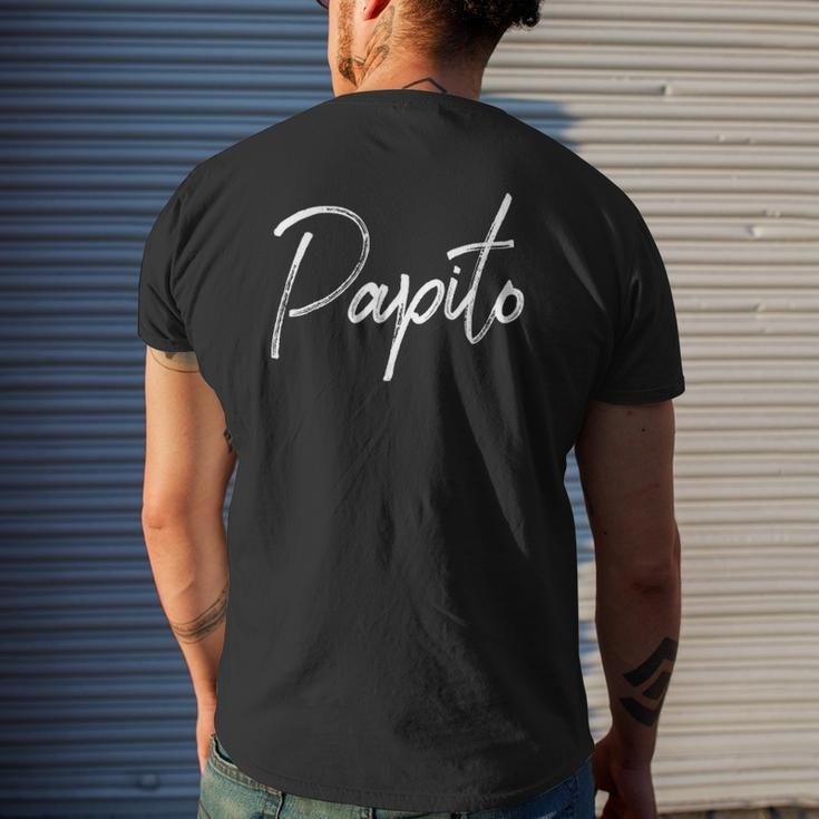 Mens Papito Spanish Father's Day Mens Back Print T-shirt Gifts for Him
