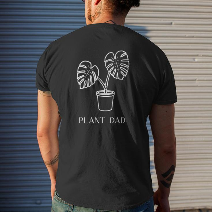 Mens Plant Lover Graphic Pocket Tee Monstera Houseplant Dad Mens Back Print T-shirt Gifts for Him