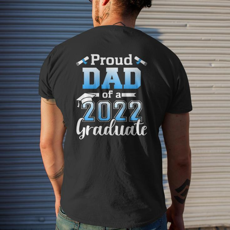 Mens Proud Dad Of A 2022 Senior Graduation Class Mens Back Print T-shirt Gifts for Him