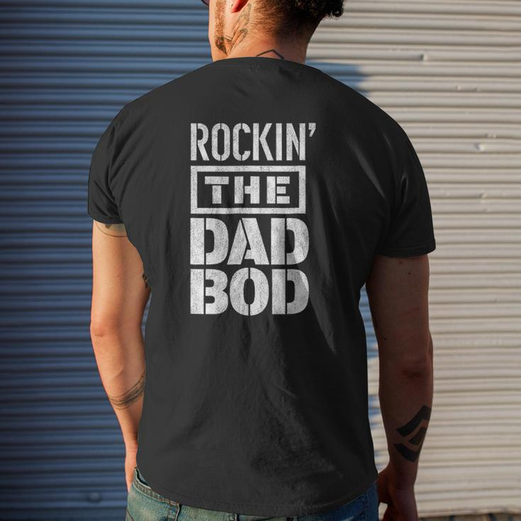 Mens Rockin' The Dad Bod Mens Back Print T-shirt Gifts for Him