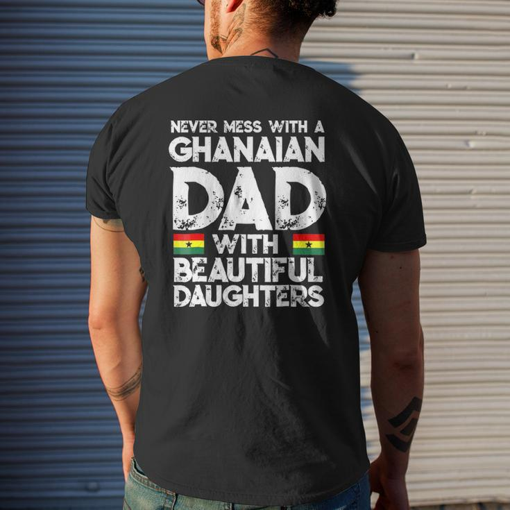 Mens Storecastle Ghanaian Dad Daughters Father's Day Mens Back Print T-shirt Gifts for Him
