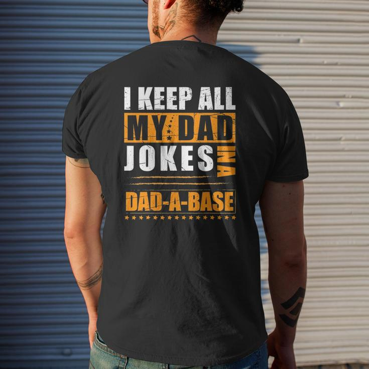 Mens Vintage Dad Jokes Happy Father's Day For The Best Dad Ever Mens Back Print T-shirt Gifts for Him