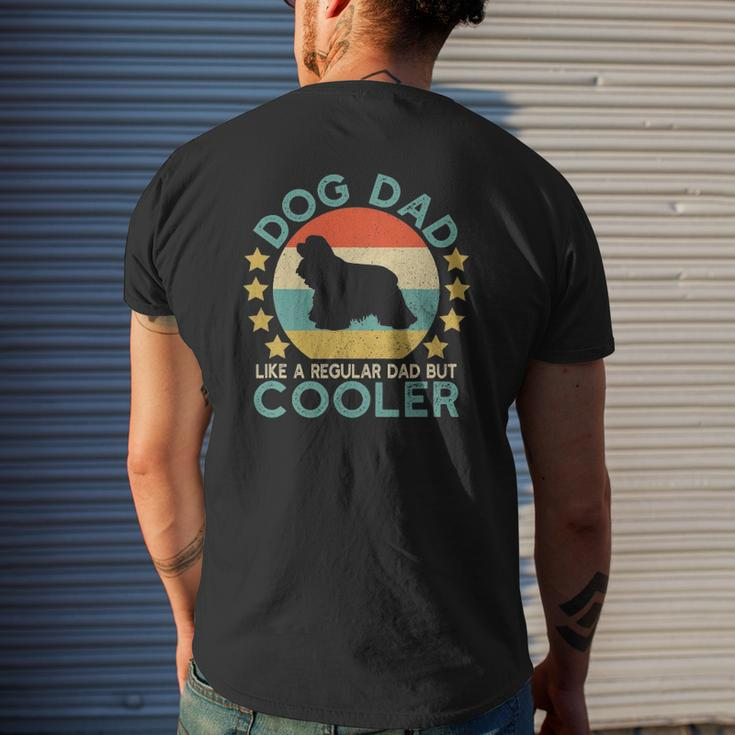Mens Vintage Cocker Spaniel Dog Dad For Owner Mens Back Print T-shirt Gifts for Him