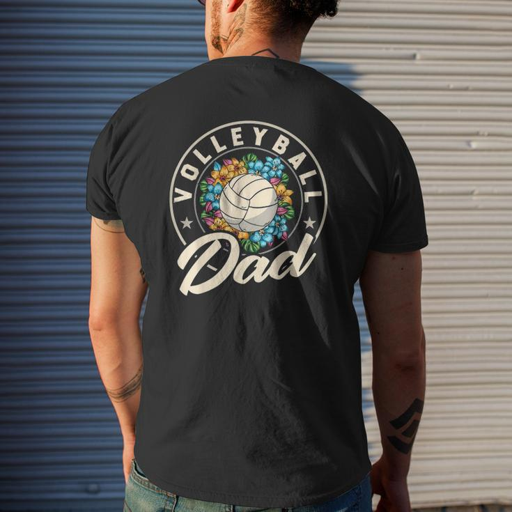 Mens Volleyball Dad For Beach Sports Player And Volleyball Dad Mens Back Print T-shirt Gifts for Him
