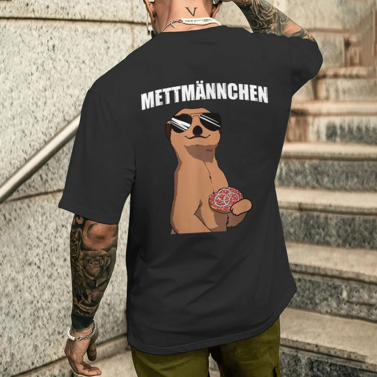 Mettmännchen Mead Buns Hackepeter Mett T-Shirt mit Rückendruck Geschenke für Ihn
