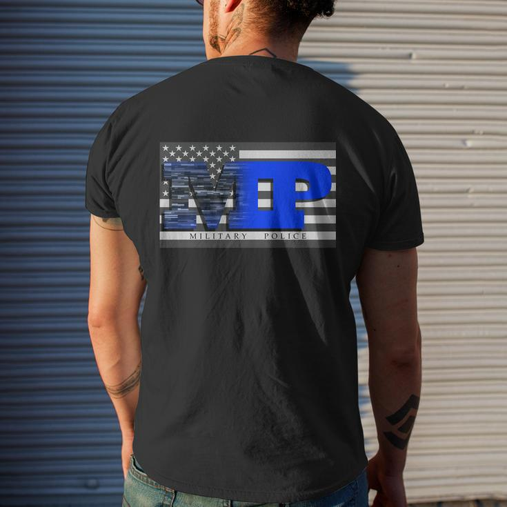 Military Police Mp Flag Mens Back Print T-shirt Gifts for Him
