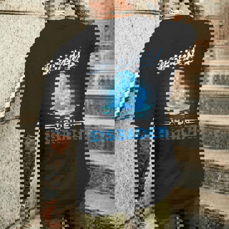 Mir Reicht Ich Geh Eisbaden Mir Reicht Ger Black S T-Shirt mit Rückendruck Geschenke für Ihn