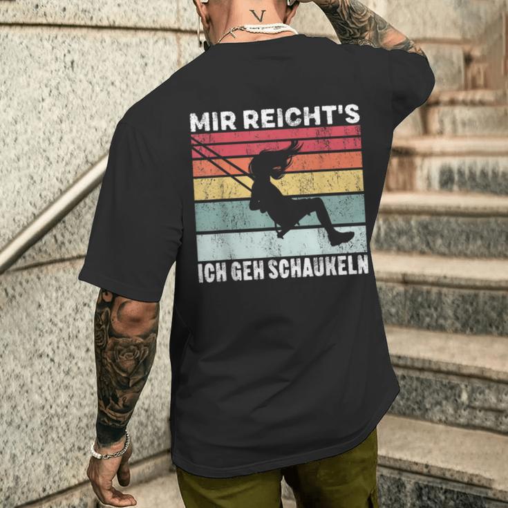 Mir Reicht's Ich Geh Swinging Retrointage Swing T-Shirt mit Rückendruck Geschenke für Ihn