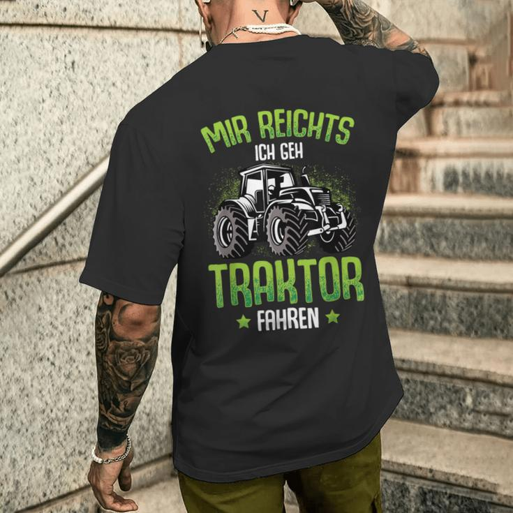 Mir Reichts Ich Geh Traktor Fahren Trecker Boys' T-Shirt mit Rückendruck Geschenke für Ihn
