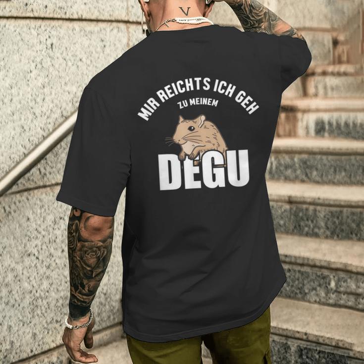 Mir Reichts Ich Geh Zum Degu Ratte T-Shirt mit Rückendruck Geschenke für Ihn