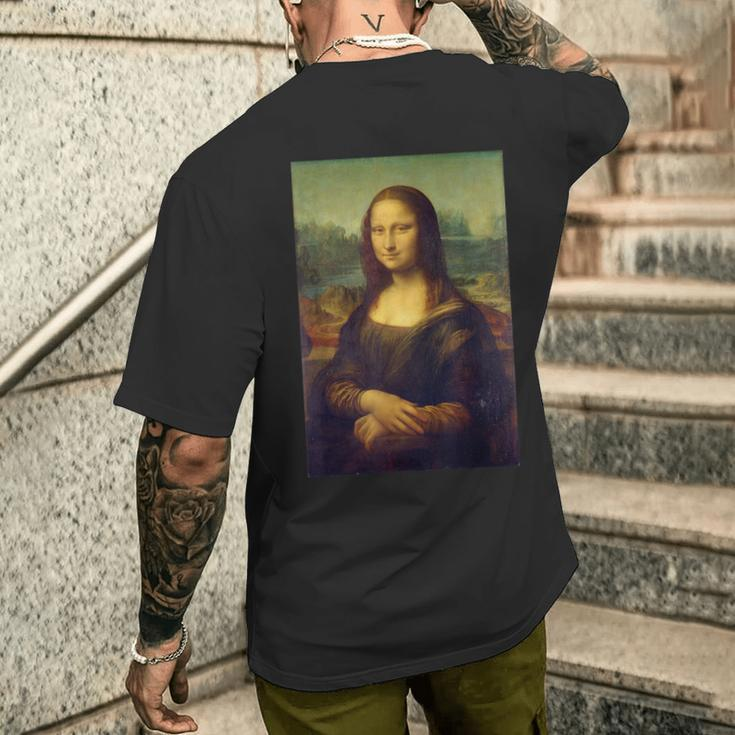 Mona Lisa By Leonardo Dainci T-Shirt mit Rückendruck Geschenke für Ihn