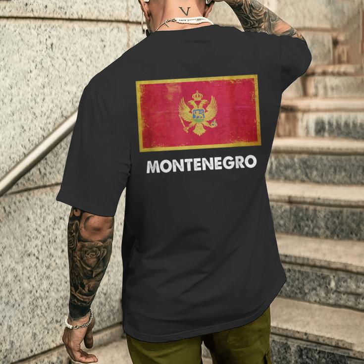 Monte Flag Jersey Montenegrinian T-Shirt mit Rückendruck Geschenke für Ihn