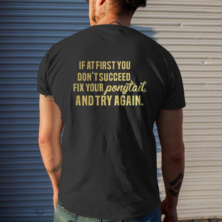 Motivational Saying Fitness Gym Mens Back Print T-shirt Gifts for Him