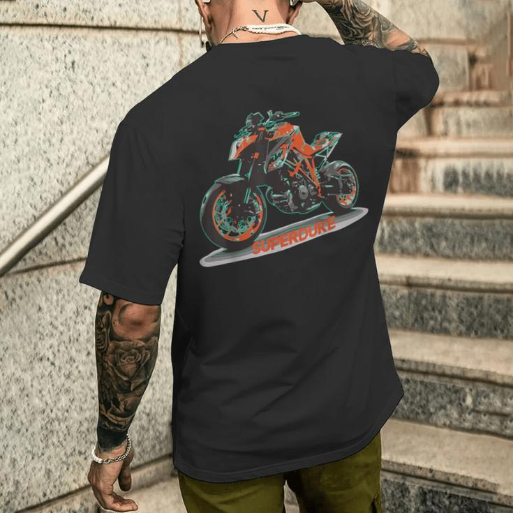 Motorcycles Are Always Fun Superduke Men's T-shirt Back Print Gifts for Him