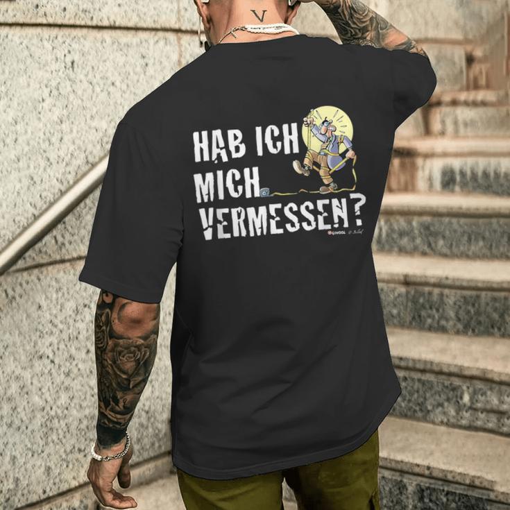 Mr Hüpenbecker Hab Ich Mich Vermessen T-Shirt mit Rückendruck Geschenke für Ihn