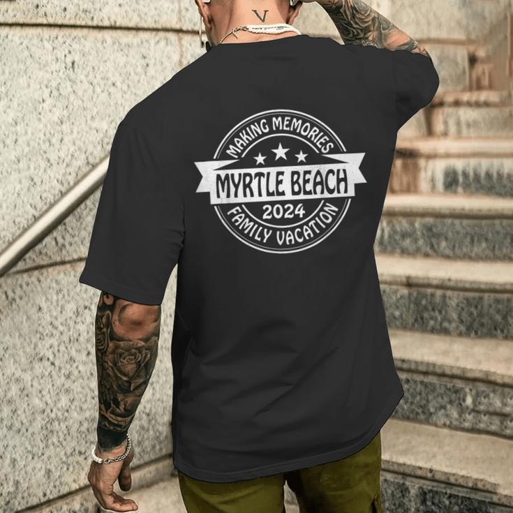 Myrtle Beach Family Vacation 2024 Beach Summer Trip Glasses Men's T-shirt Back Print Gifts for Him