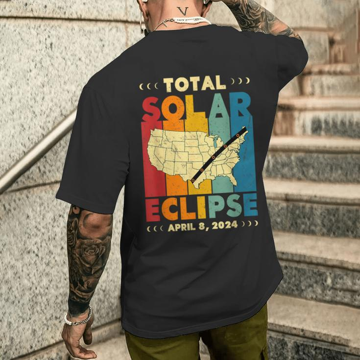 Mystical Solar Eclipse Cosmic Phenomenon Total Solar Men's T-shirt Back Print Gifts for Him