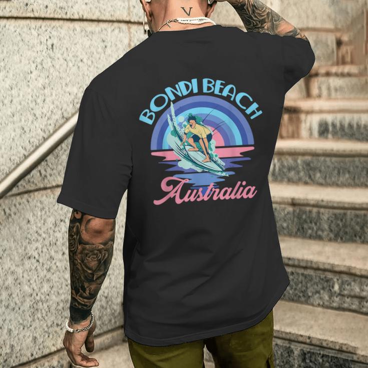 Nächste Welle Auf Australien Bondi Beach Surfen Urlaub Sommer T-Shirt mit Rückendruck Geschenke für Ihn