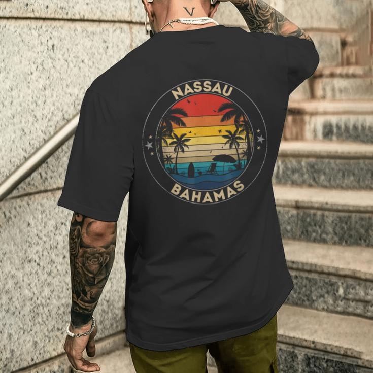 Nassau Souvenir Bahamas Reminder Men's T-shirt Back Print Gifts for Him