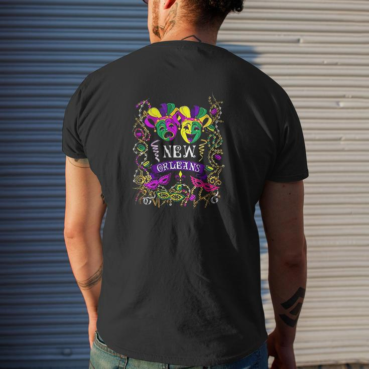 New Orleans Mens Back Print T-shirt Gifts for Him