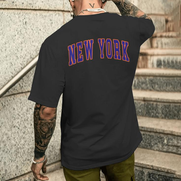New York City Text Men's T-shirt Back Print Gifts for Him