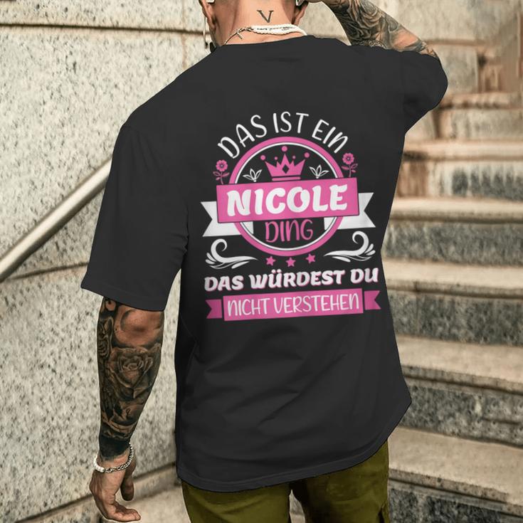 Nicole Name Name Name Day Das Ist Ein Nicole Ding T-Shirt mit Rückendruck Geschenke für Ihn