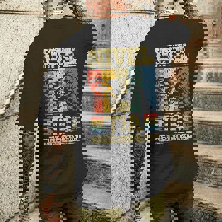 Nivel Tía Desbloqueado Futura Tía Anuncio Embarazadas Camiseta Hombre Estampado Espalda Regalos para él