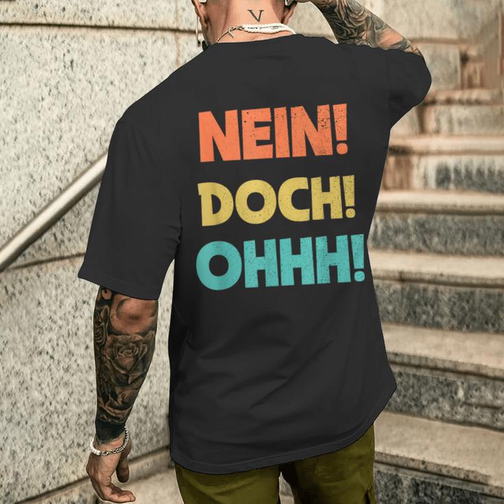 No Doch Ohhh T-Shirt mit Rückendruck Geschenke für Ihn