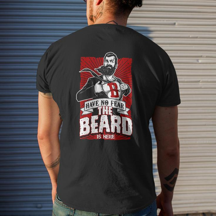 Have No Fear The Beard Is Here Know Things Mens Back Print T-shirt Gifts for Him
