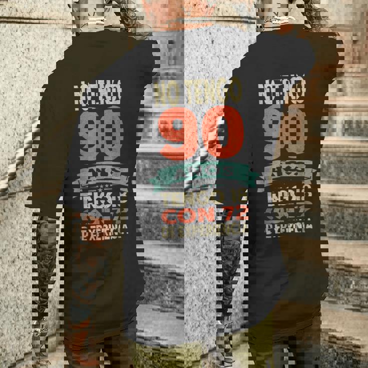 No Tengo 90 Años Tengo 18 Con 72 De Experiencia Divertido Camiseta Hombre Estampado Espalda Regalos para él