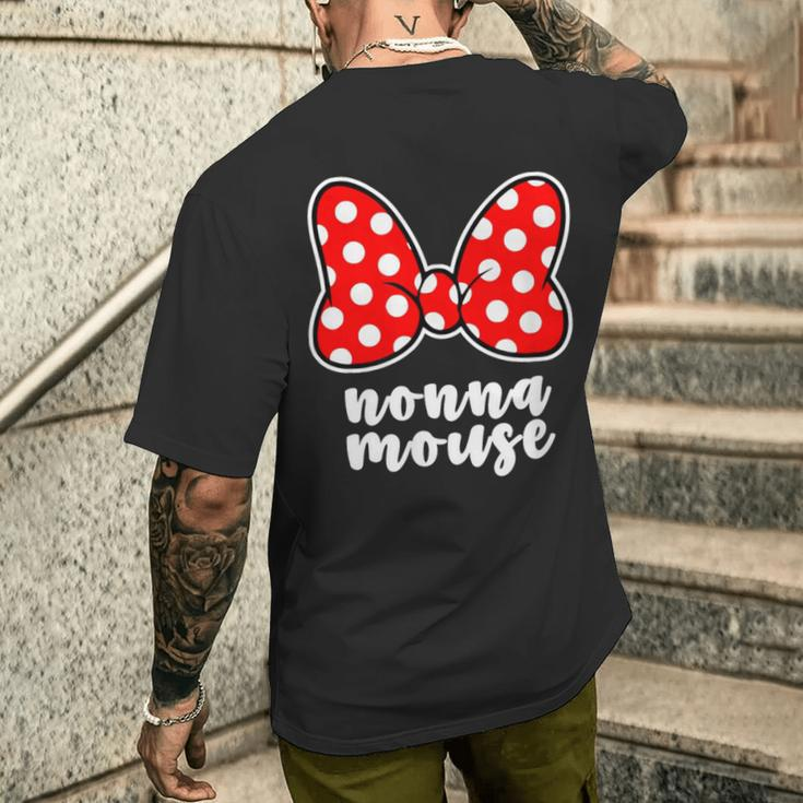 Nonna Mouse Family Vacation Bow Men's T-shirt Back Print Gifts for Him