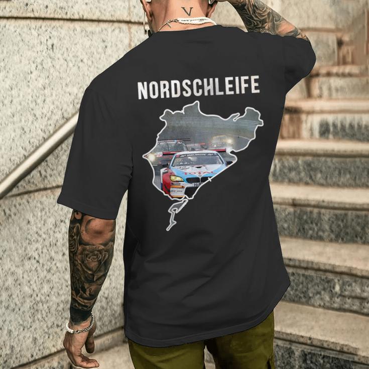 Nordschleife Grüne Hölle Motorsport 24 Hour Racing Fan T-Shirt mit Rückendruck Geschenke für Ihn