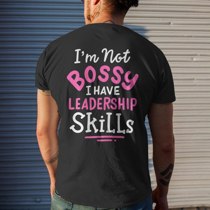 Im Not Bossy I Have Leadership Skills Entrepreneur Men's T-shirt Back Print Gifts for Him