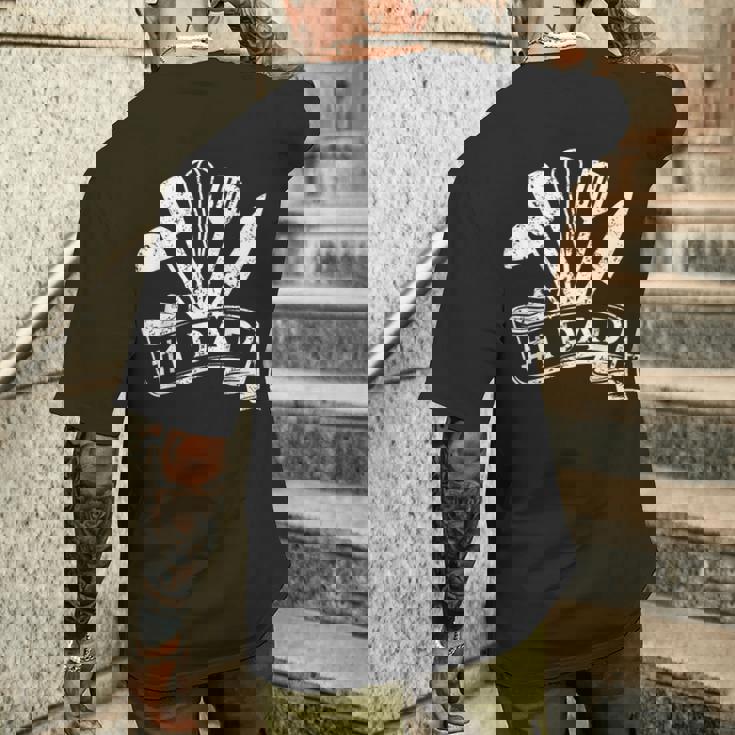 Number One Cooking Dad For Fathers Day Cooking Daddy Men's T-shirt Back Print Gifts for Him