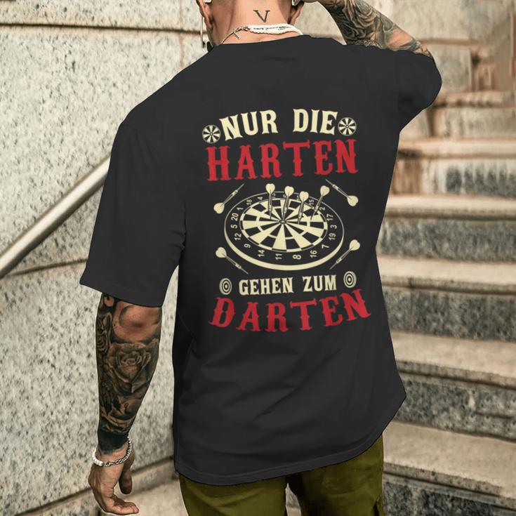 Nur Die Harten Gehzum Darten Dart T-Shirt mit Rückendruck Geschenke für Ihn