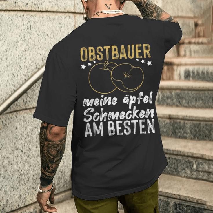 Obstbauer Meine Apfel Schmecken Am Beste T-Shirt mit Rückendruck Geschenke für Ihn