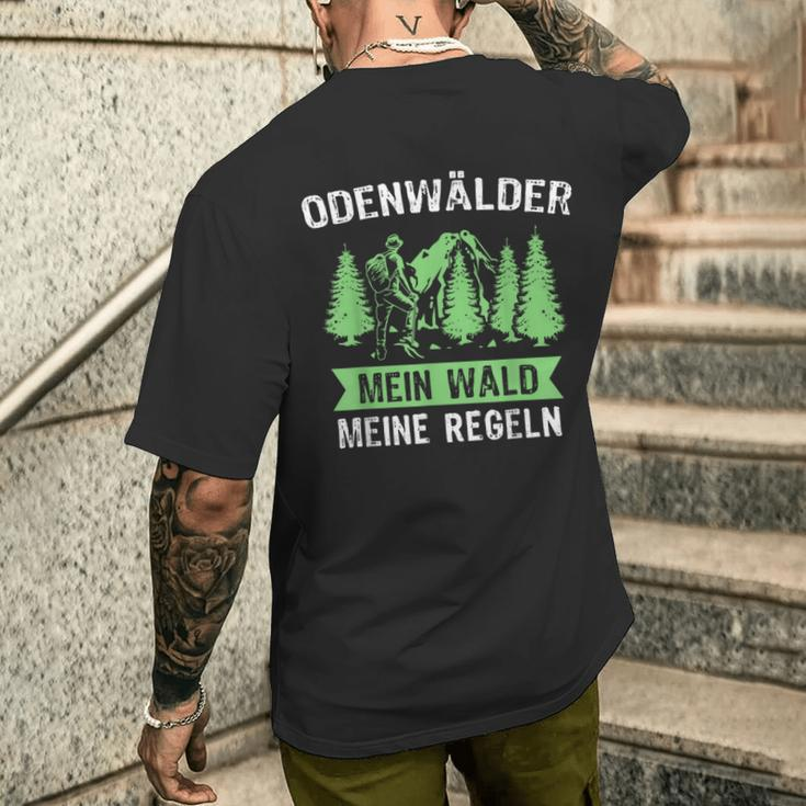Odenwald With Odenwaelder Forest Regeln T-Shirt mit Rückendruck Geschenke für Ihn