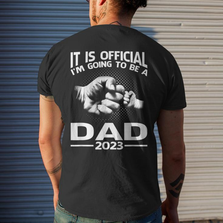 It Is Official I'm Going To Be A Dad 2023 Men's T-shirt Back Print Gifts for Him