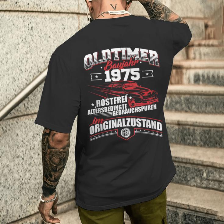 Oldtimer Baujahr 1975Intage Birthday S T-Shirt mit Rückendruck Geschenke für Ihn