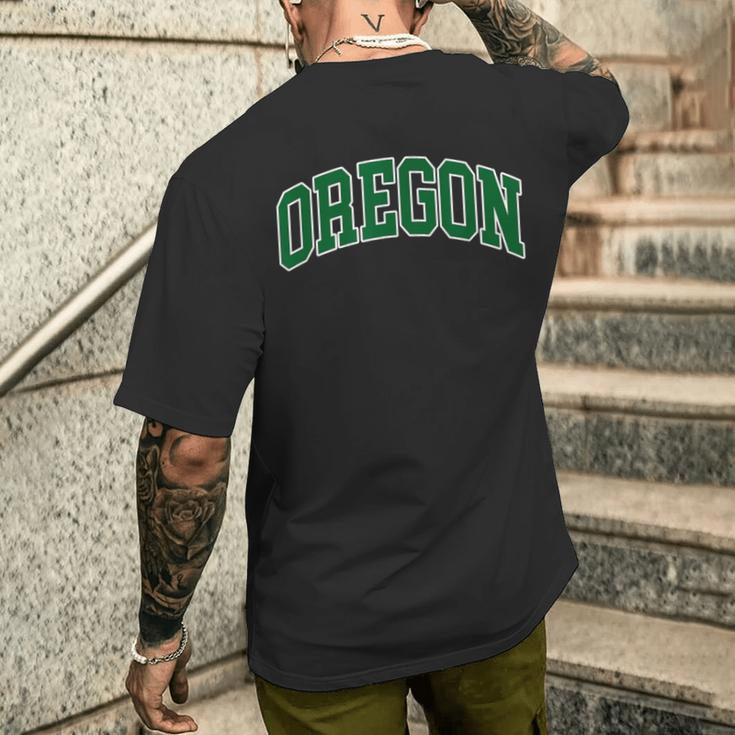 Oregon Throwback Classic Men's T-shirt Back Print Funny Gifts