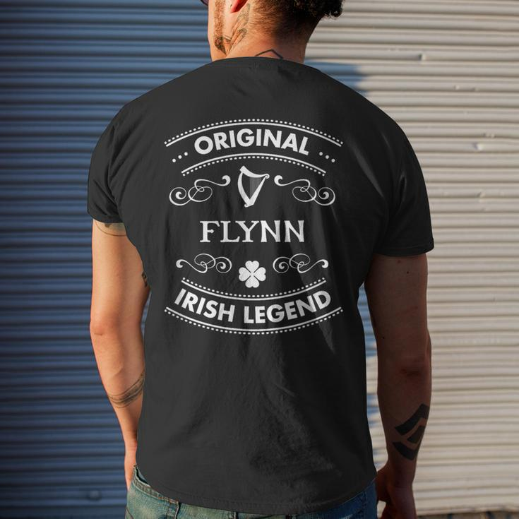 Original Irish Legend Flynn Irish Family Name Men's T-shirt Back Print Gifts for Him