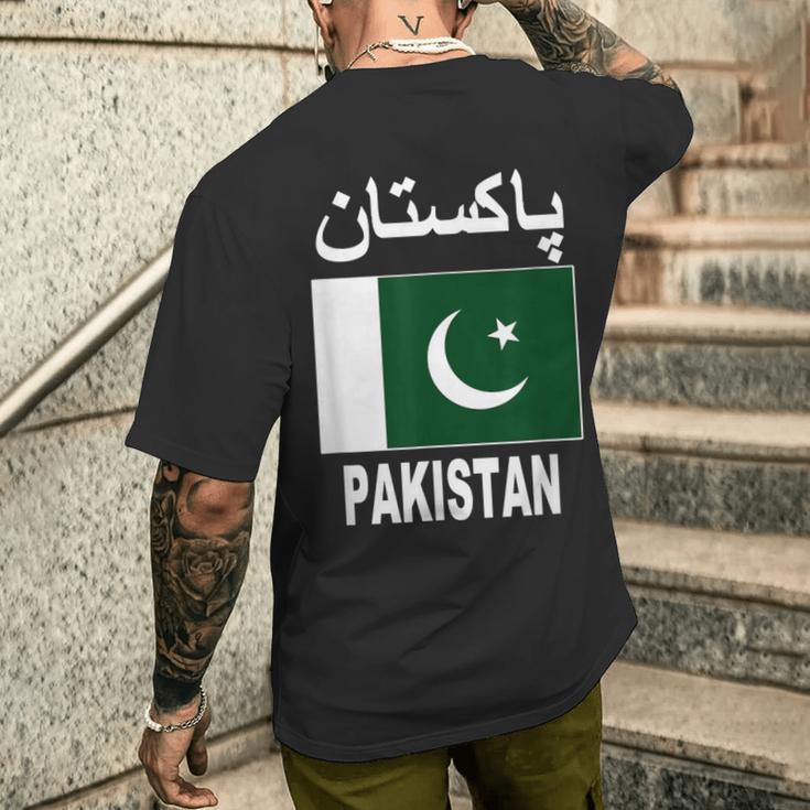 Pakistan Flag Cool Pakistani Flags Top T-Shirt mit Rückendruck Geschenke für Ihn