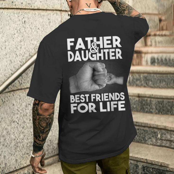 Papa & Tochter Beste Freunde Fürs Leben Partnerlookatertag T-Shirt mit Rückendruck Geschenke für Ihn